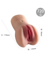 Censan 720GR Ultra Gerçekçi Çift Girişli Suni Vajina Mastürbatör - Görsel 4