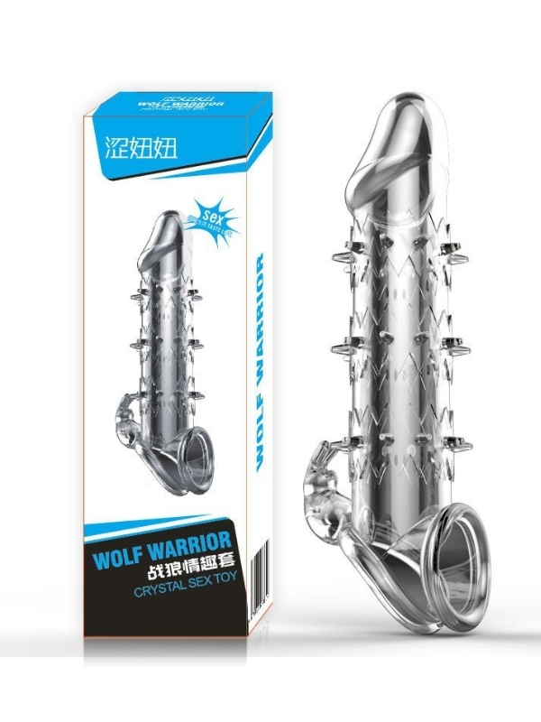 censan-wolf-warrior-crystal-seffaf-dokulu-penis-kilifi-esnek-tpe-malzeme-gercekci-his-138-cm-1278794-1 Censan Wolf Warrior Crystal Şeffaf Dokulu Penis Kılıfı – Esnek TPE Malzeme, Gerçekçi His, 13.8 cm - Görsel 1