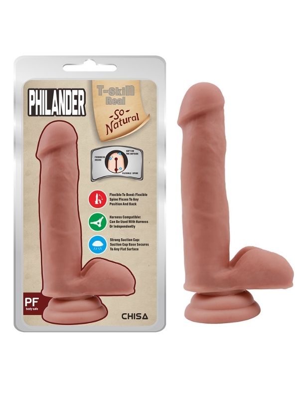 philander-18cm-kikirdakli-gercekci-dildo-513789-1 Philander 18cm Kıkırdaklı Gerçekçi Dildo - Görsel 1